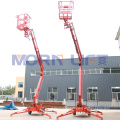 high strength steel AC/DC/Diesel/Petrol/Double tow behind cherry picker mounted towable trailer boom lift for sale